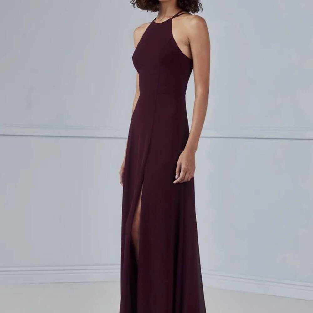 Amsale Bridesmaid Style GB160F/Kenya Color Fawn